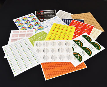Printed A4 Label Sheets Labels on A4 sheets printed full colour with various artworks